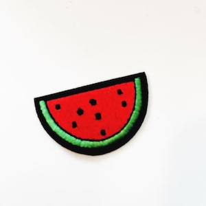 Watermelon Patch Fruit Applique Iron On Patch Sew On Patch Watermelon Slice Patch