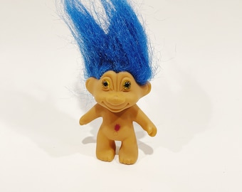 青髪トロール：90年代のヴィンテージおもちゃ人形 - Etsy 日本