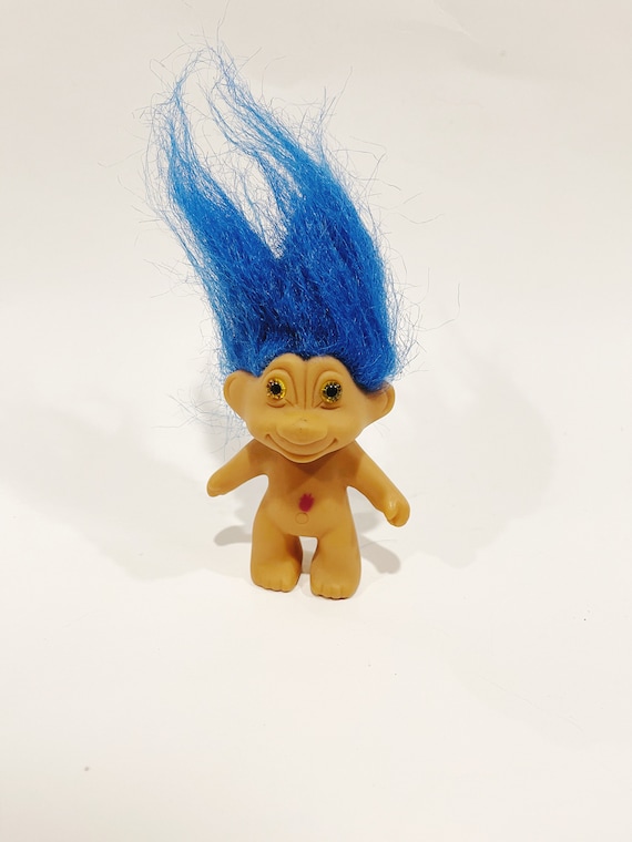 青髪トロール：90年代のヴィンテージおもちゃ人形 - Etsy 日本