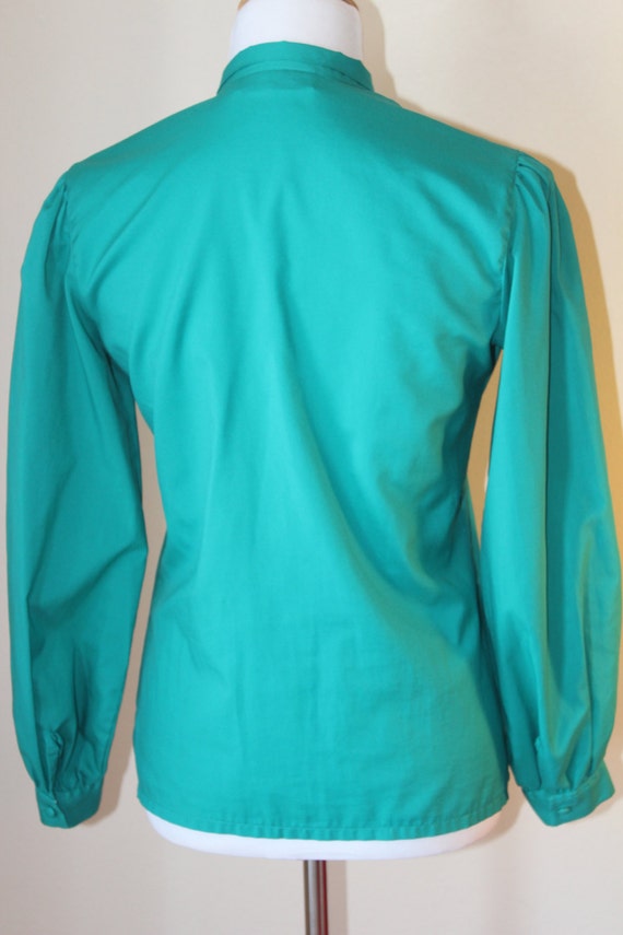 Vintage Josephine Blouse Long Sleeve Color Green … - image 2