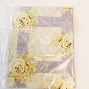 Tender Thoughts Gift Wrap Paper 8.33 sq. ft. Yellow Roses All Occasion Wedding Supplies Gifting Floral Wrapping Paper Bridal
