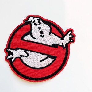 Ghost Busters Inspired Patch Iron On Sew on Embroidered Patch Appliqué Ghost Busters Movie Inspired Patch image 2