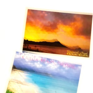 Vintage Waikiki Beach Ansichtkaarten Hawaii Ansichtkaart Diamond Head Kailua Beach Hawaii Honolulu Souvenir Ansichtkaarten Retro Briefpapier Hawaii Aerial