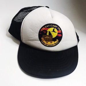 Vintage Summer Camp Trucker Hat vintage 1990s Hipster Snapback Hat 90s Baseball Cap Cub Day Camp 1993 Snapback 90s Land of Many Trails