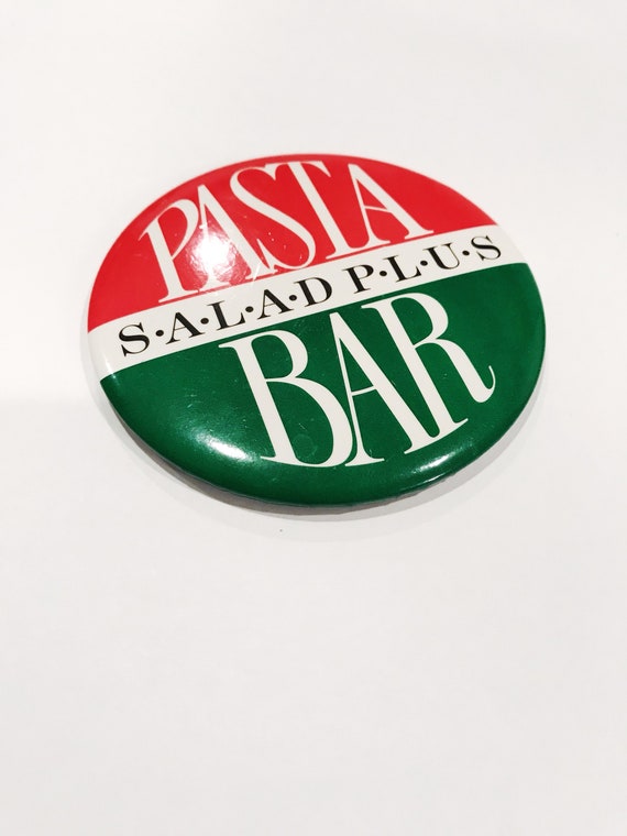 Pasta Bar Pin Back Button Sbarro Pizza Company Pi… - image 5