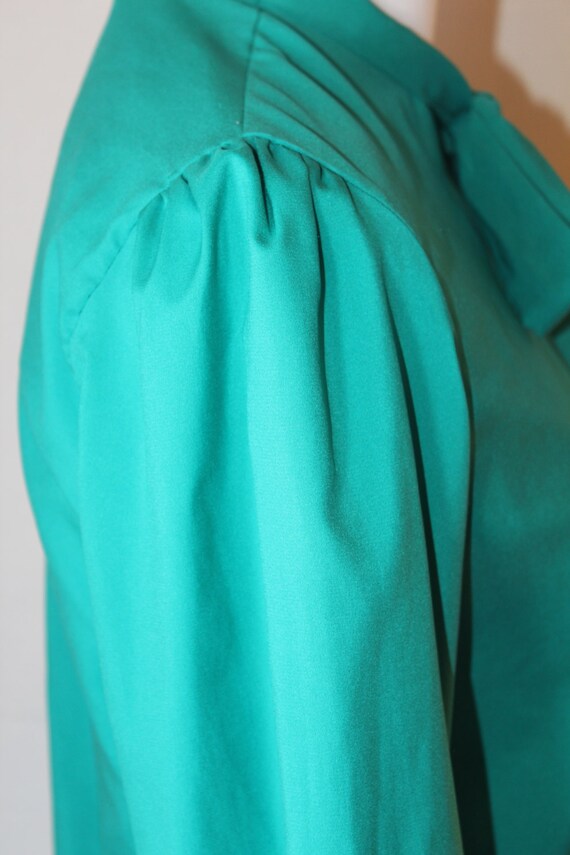Vintage Josephine Blouse Long Sleeve Color Green … - image 4