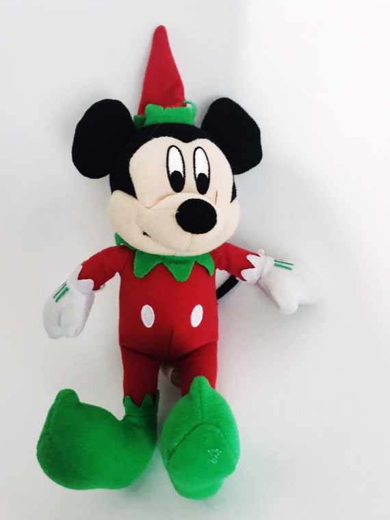 santa mickey plush