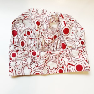 Kids Chef Hat Chef Red and White Hat Retro MerchSource, LLC 2013 Child&#39;s Toptie Hat Gift for Her Gift for Him Young Cookers Hat