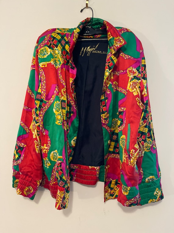 Vintage 90s Print Silk Jacket Saks Fifth Avenue Peter Nygard Vintage 90s Print Silk Jacket Saks Fifth Avenue Peter Nygard
