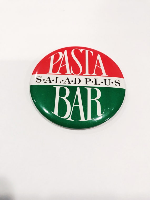 Pasta Bar Pin Back Button Sbarro Pizza Company Pi… - image 4