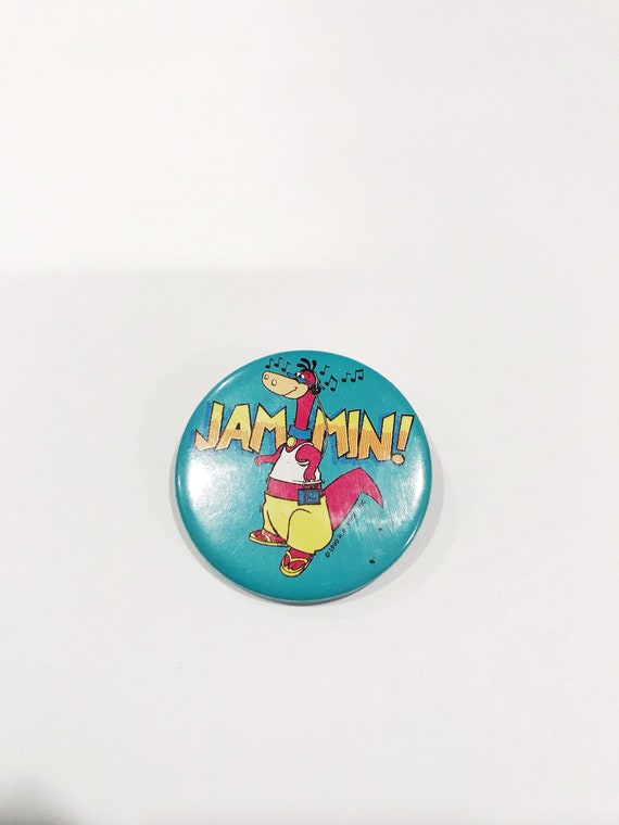 Vintage Flintstones Pin Jammin Dino Pinback  Purp… - image 7