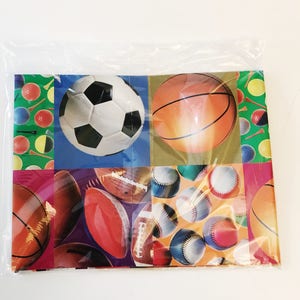 Atletas presente envoltório bolas esportivas pensamentos concurso folha de papel basquete futebol embrulho papel suprimentos gifting embalagem papel meninas meninos criança