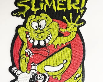 Parche bordado de los Cazafantasmas Slimer - Aplicación termoadhesiva