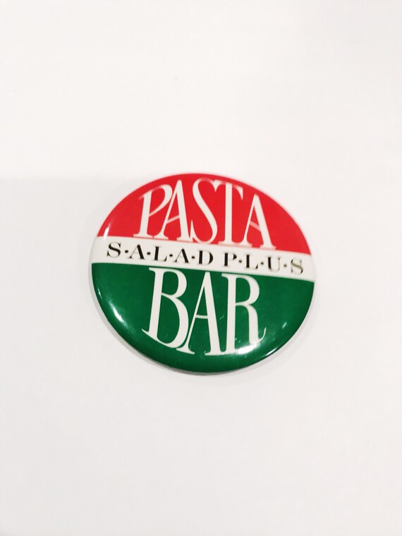 Pasta Bar Pin Back Button Sbarro Pizza Company Pi… - image 3
