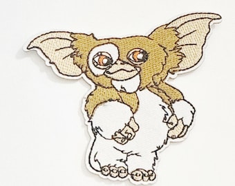 Gremlins Gizmo Embroidered Patch: 80s Movie Iron-On Applique