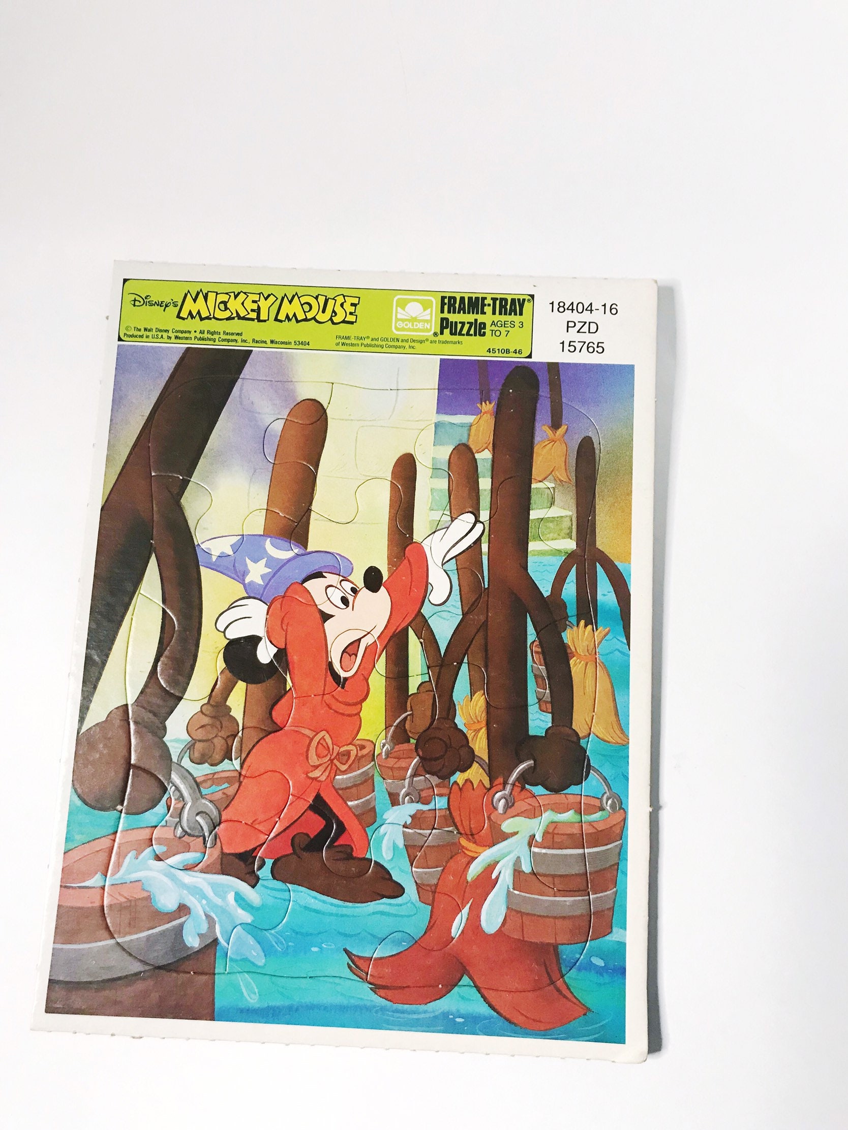 Vintage Mickey Mouse Fantasia Puzzle: 1970s Disneyland Souvenir - Etsy