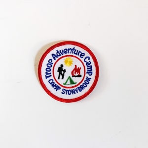 Camp Stonybrook Troop Adventure Camp Novelty Patches Sew On Patch Appliqué Badge Campers Achievement Patch