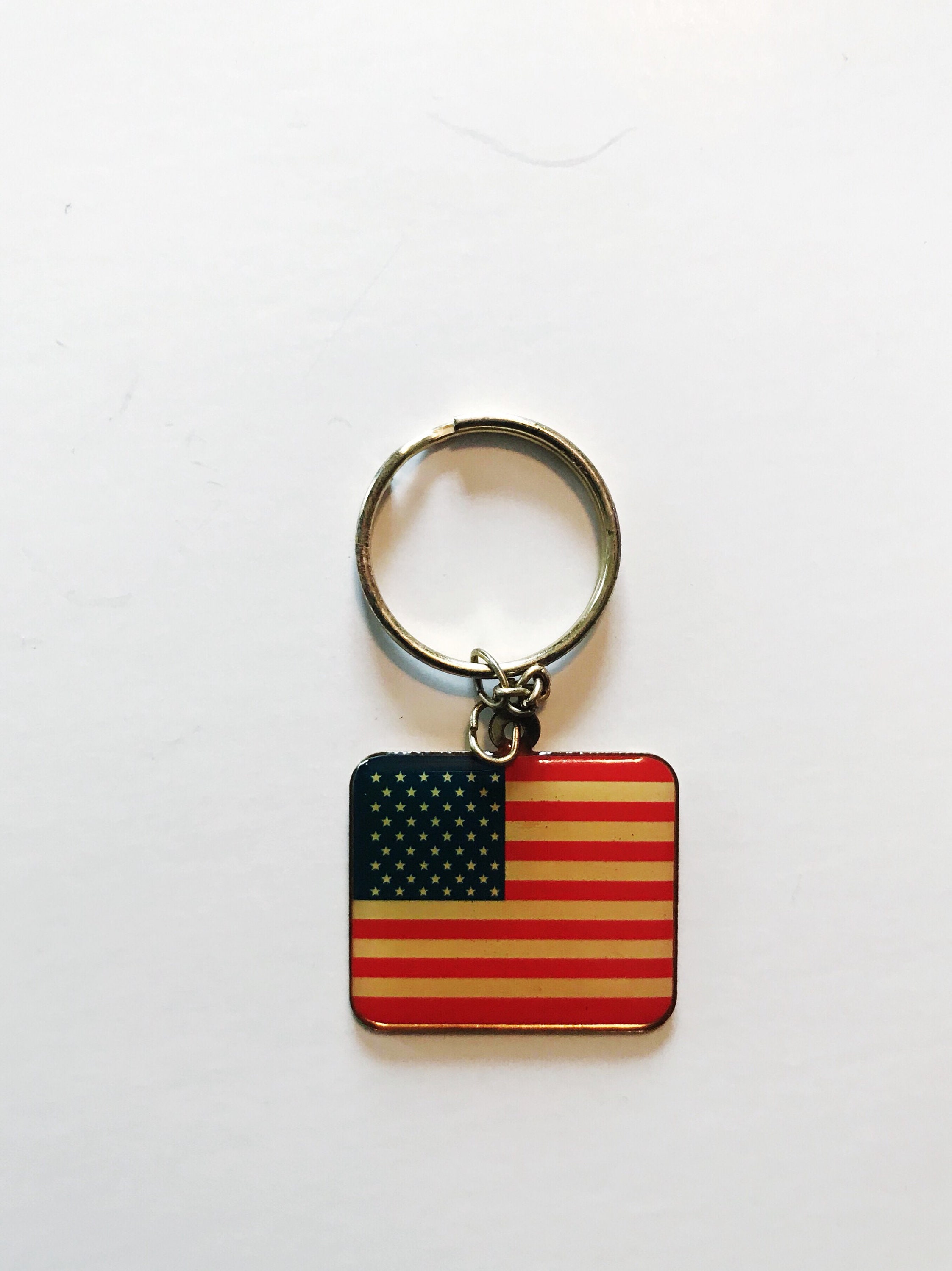 Distressed Chris Craft American Flag Key Chain Distressed Chris Craft American Flag Key Chain