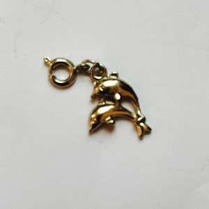 Delfin Charm Anhänger DIY Goldfarben Fisch Charm Armband Halskette Deko Ozean Tier Charms Schmuck Ozeanografen Geschenk