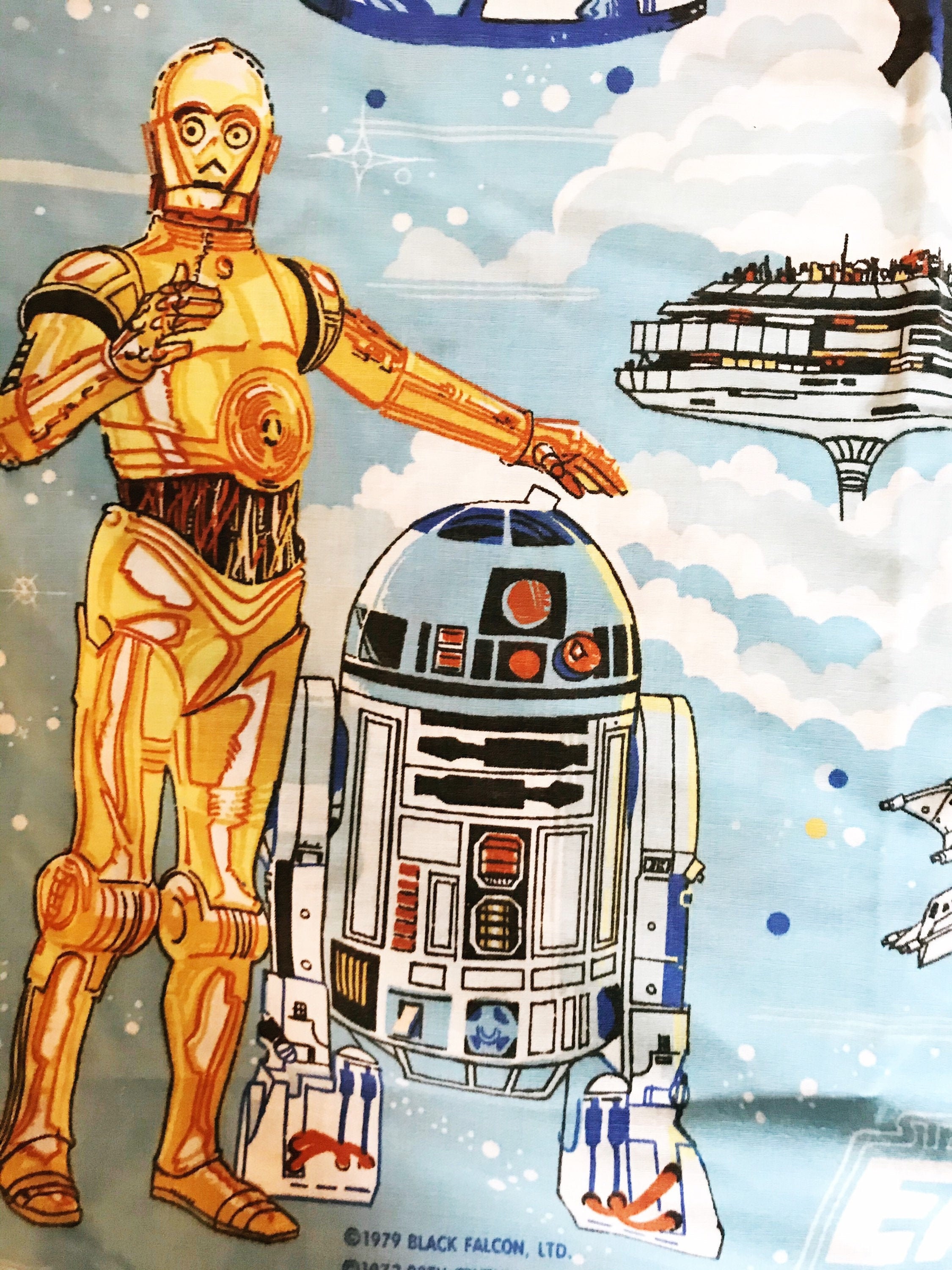 Vintage Star Wars Twin Sheet: Darth Vader, R2-D2, C-3PO - Etsy Denmark