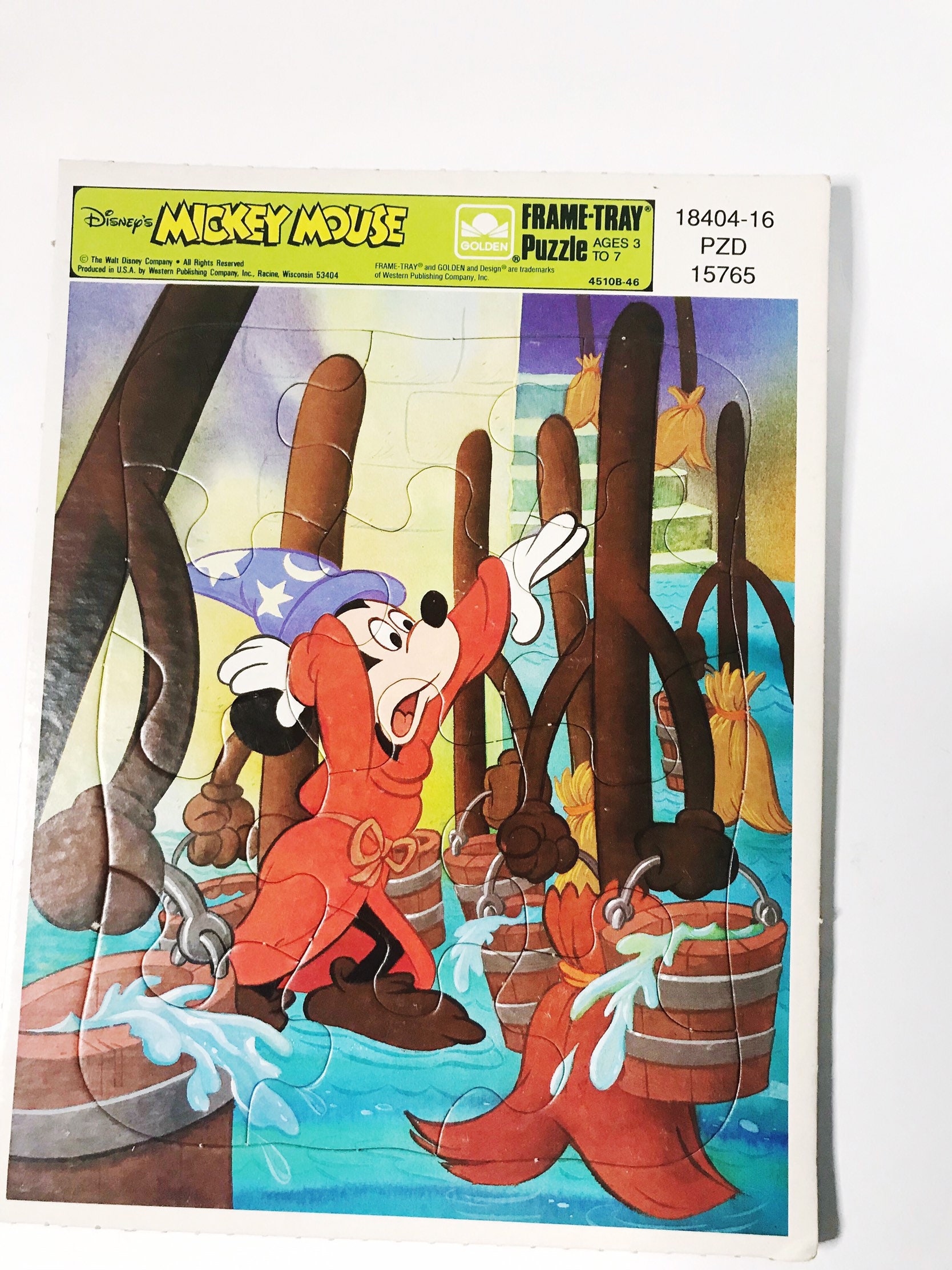 MICKEY MOUSE ★ ヴィンテージ　パズル　ウォルトディズニー Vintage Mickey Mouse Fantasia Puzzle: 1970s Disneyland