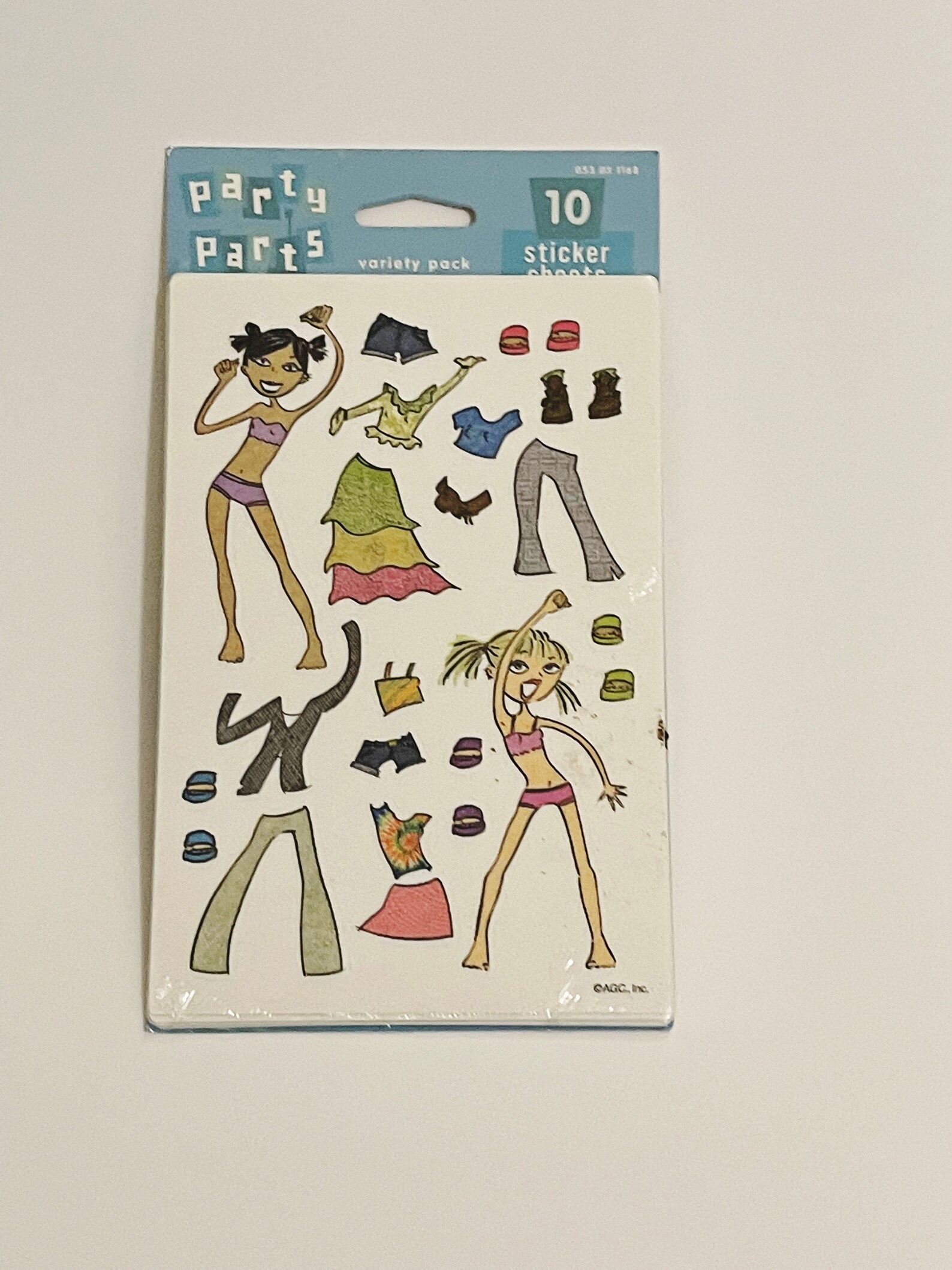 Vintage Paper Doll Sticker Set Dress up Doll Stickers Retro Etsy