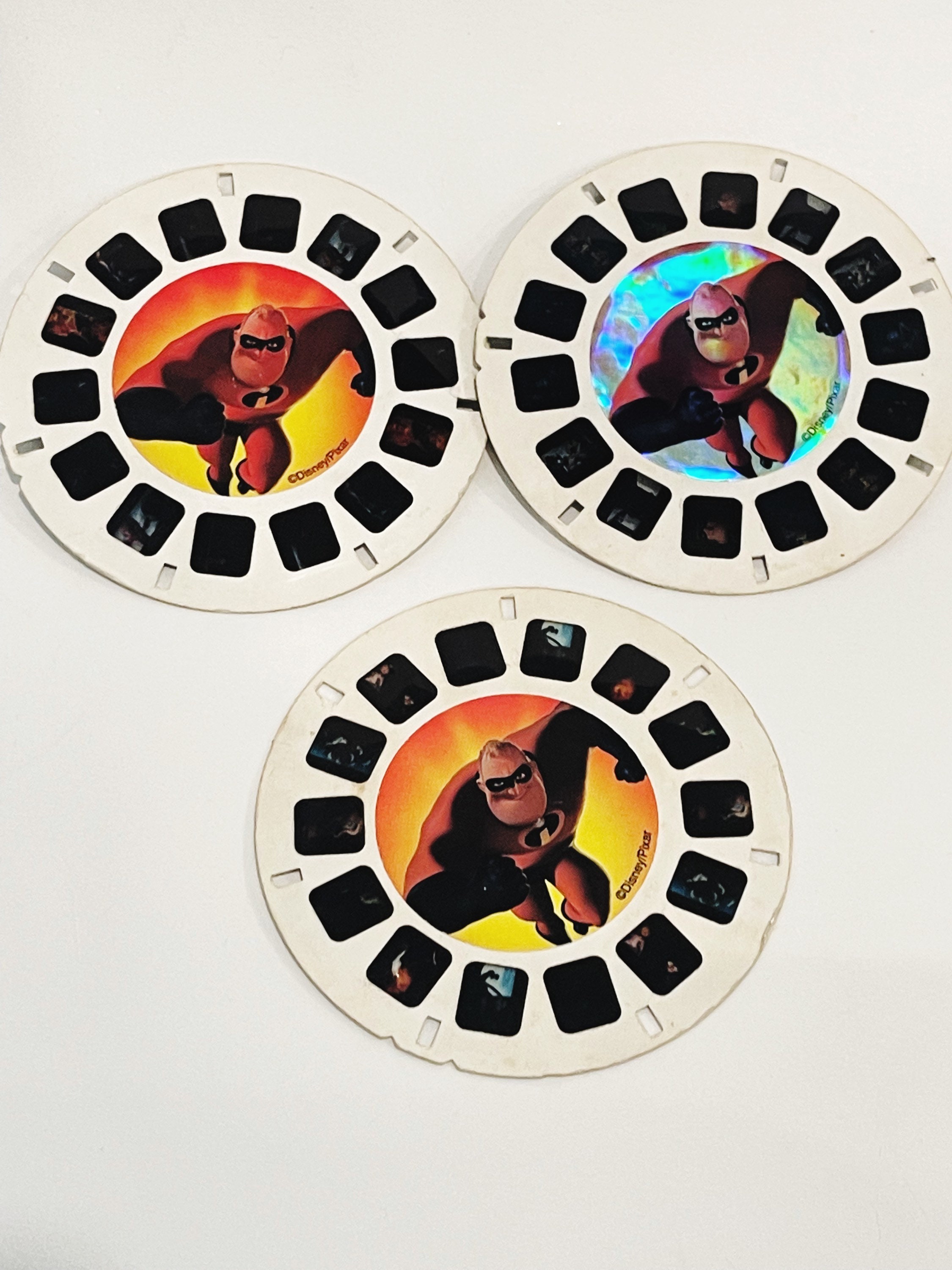 Vintage View-master Reel: the Incredibles Movie Scenes - Set of 3