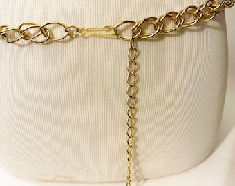Vintage Gold Toned Queen Elizabeth II Coin Chain Belt  display picture 1
