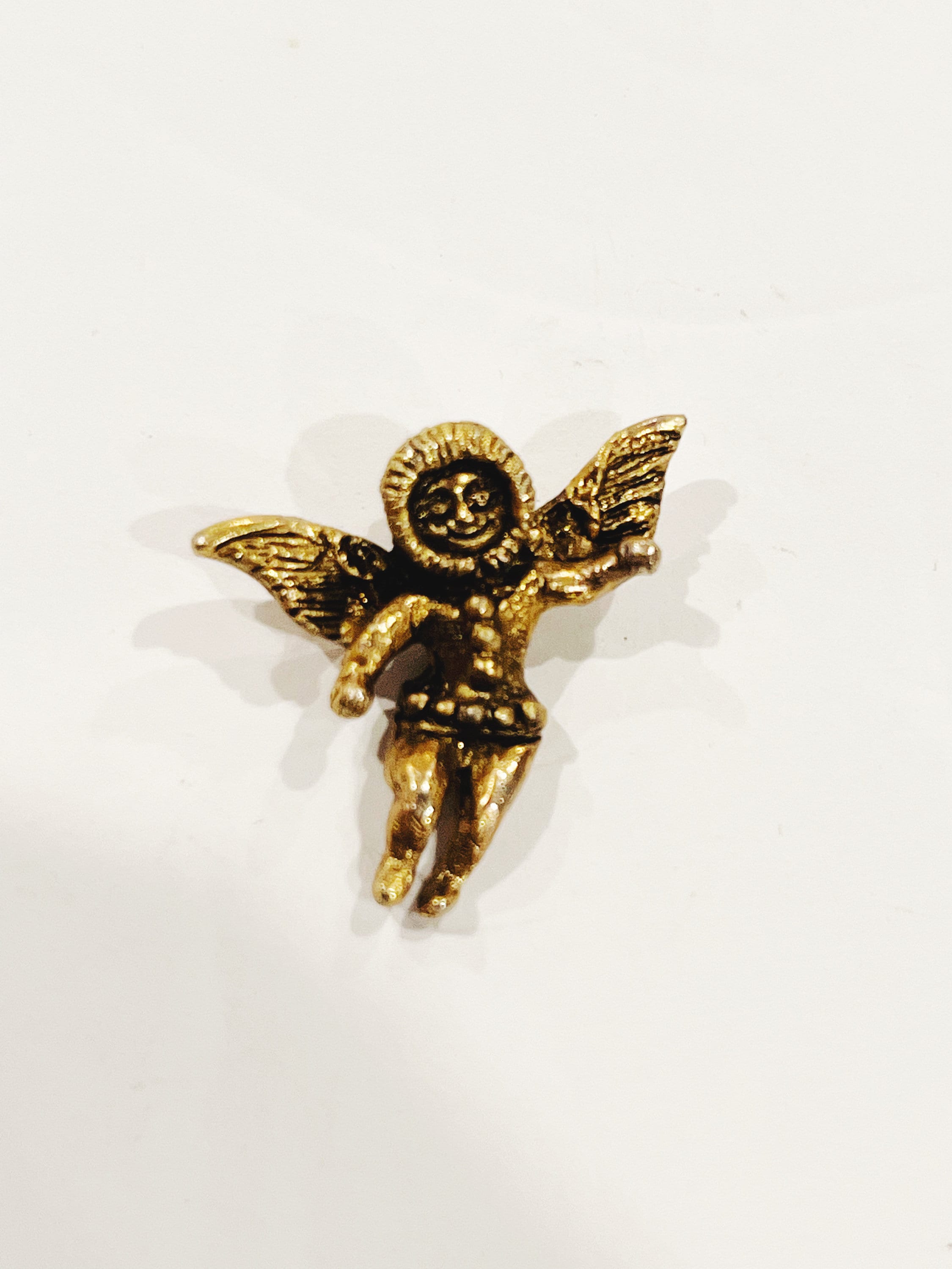 Vintage Angel Pin Angel Wings Elf Pin Pinback Button Mystical