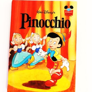 Vintage Walt Disney's Pinocchio Wonderful World of Reading Hardback 1995