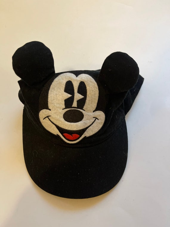 Mickey Ears Hat Black Baseball Cap Disney Kids Ba… - image 7