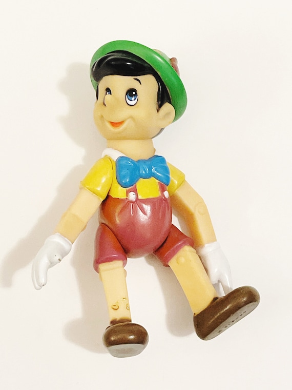 値下げレア【ELF SACK×Pinocchio】コラボ ニットポロ ディズニー Vintage Pinocchio Toy Disney's Pinocchio Soft Vinyl Rubber