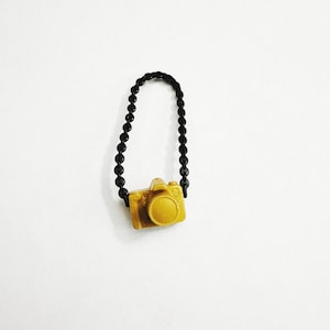 Vintage Barbie Doll Yellow Camera with Black Strap – Miniature Doll Photography Accessory  Doll Accessory