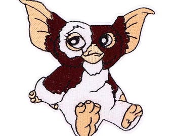 Parche termoadhesivo Gizmo con personaje de película de los 80, estilo Gremlins, para chaqueta, bolso o sombrero, para coser o planchar.