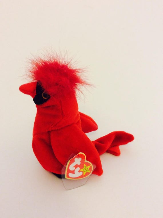 red bird beanie baby