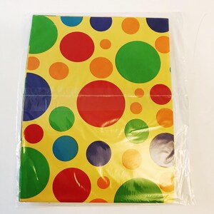 Polk-a-dot Rainbow Circles Gift Wrap Dots Spots Circle Amarillo Tender Thoughts 1 Hoja Todas las ocasiones Papel de regalo Clown Party Supplies Regalo