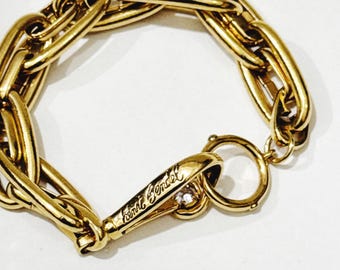 HENRI BENDEL ゴールドバングル Vintage Henri Bendel Double Hinged Cuff Bracelet (5599) Pave