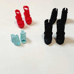 Barbie Doll Shoes Barbie Shoe Lot Dollhouse Accessories, Fashion Shoes, Stylish Barbie Shoes, Heels, Boots, Sandals