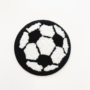 Soccer Patch Plush Soccer Ball Patches Patches Iron On Patch Sew On Patch Applique Varsity Jacket Athlete Patch Sports Uniform Patch