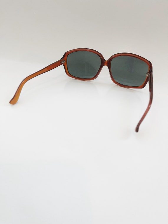 Retro Sunglasses Oversize Brown Frames Eyeglasses… - image 5