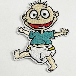 Tommy Pickles Embroidered Patch: 90s Rugrats Cartoon Applique