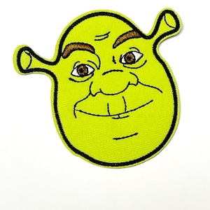 Shrek Embroidered Iron On Patch Sew On Patch Movie Character Ogre Patch Character Patch Iron On Novelty Patch Badge Applique