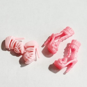 Pink Heels Pink StilettosBarbie doll shoes, Doll Shoes, Fashion Doll shoes, doll shoes, Barbie doll shoes, Doll Sho