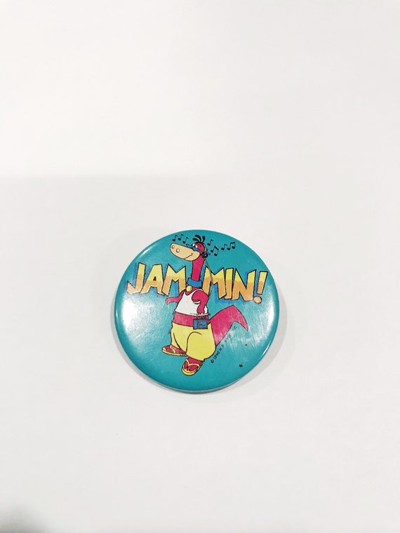 Vintage Flintstones Pin Jammin Dino Pinback  Purp… - image 9