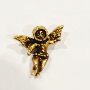 Vintage Angel Pin Angel Wings Elf Pin Pinback Button Mystical Creature ...