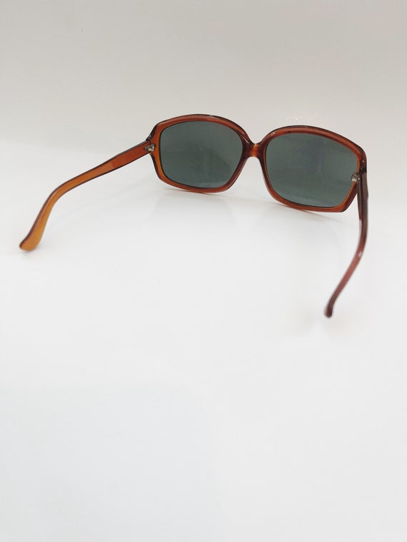 Retro Sunglasses Oversize Brown Frames Eyeglasses… - image 10