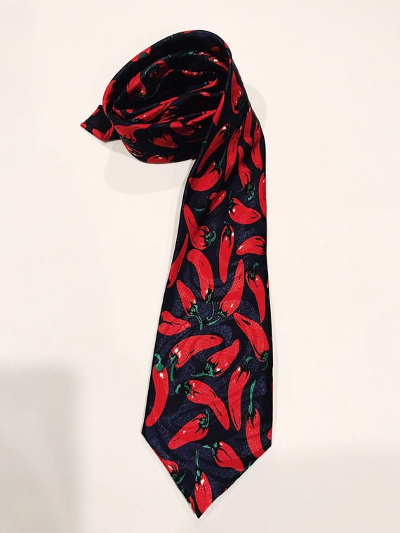 Red Chili Peppers Necktie Red Hot Chili Pepper Nov