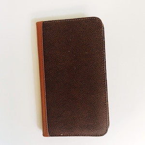 Vintage marrón cuero pasaporte cartera grande tamaño completo Cowhide pasaporte Organizador de viaje monedero viajeros titular de documento