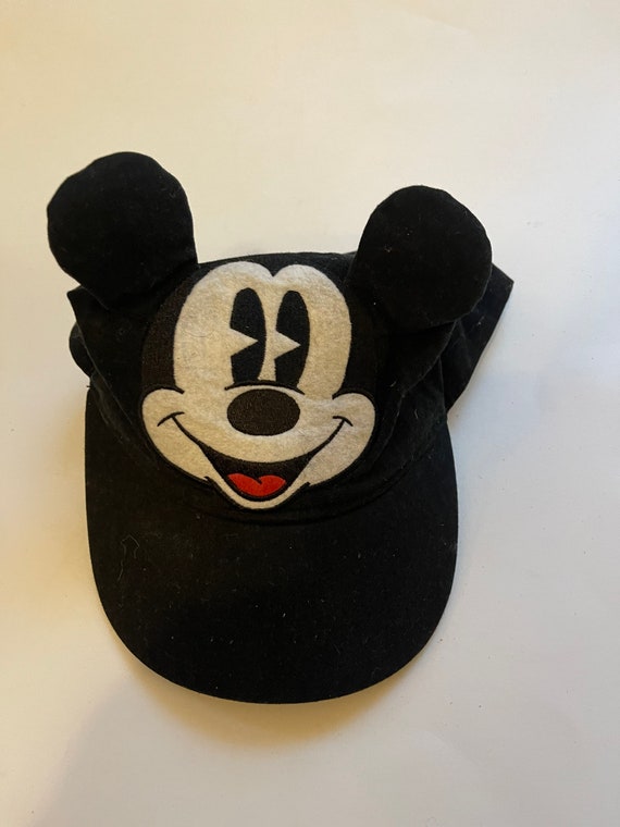 Mickey Ears Hat Black Baseball Cap Disney Kids Ba… - image 8
