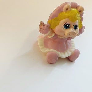 Miss Piggy Vintage McDonalds Happy Meal Toy Retro Cake Topper 1980s 1990s Retro Toys Jim Henson Muppet Babies Miss Piggy Plastic Mini Doll